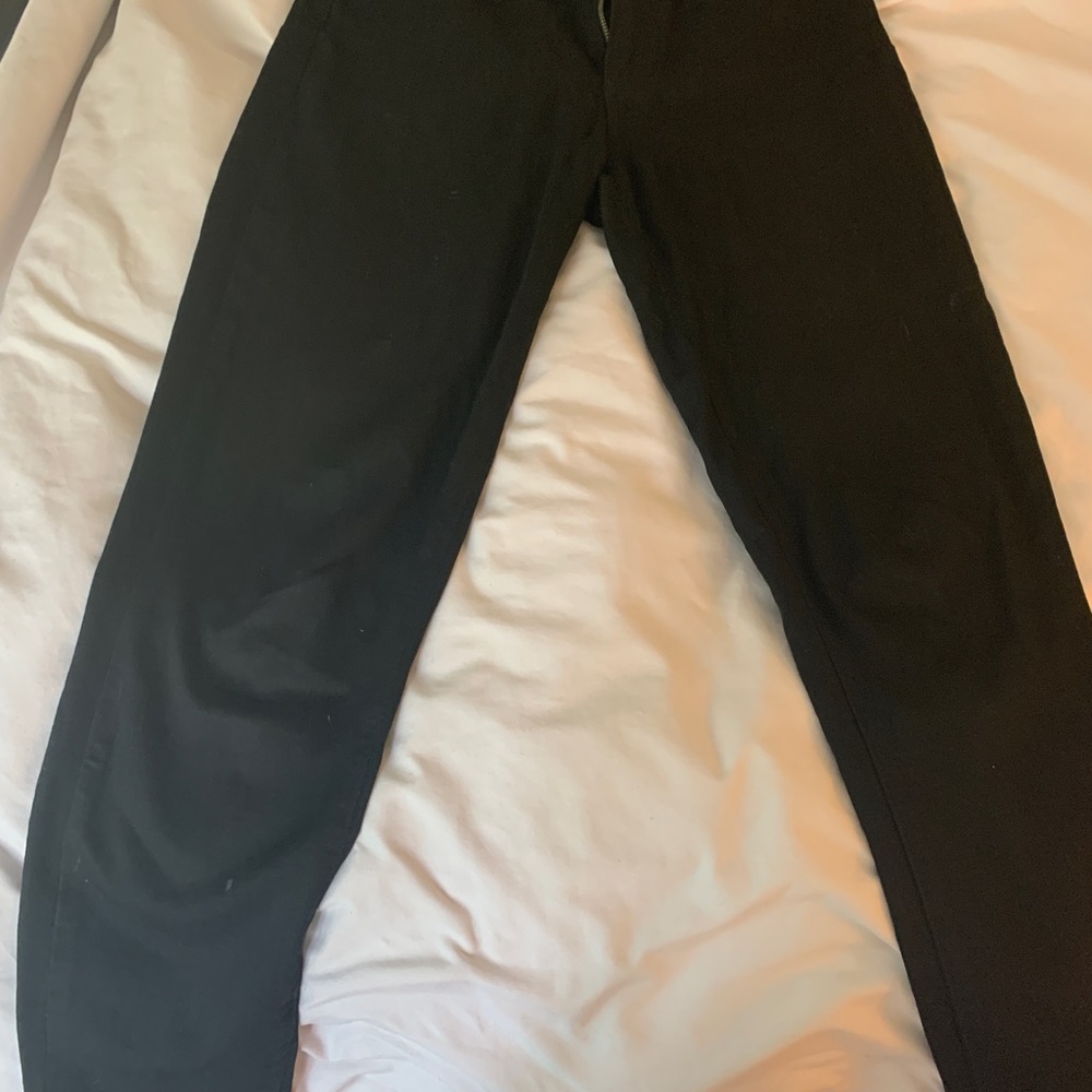 Black stretchy denim
